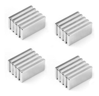 Iman De Neodimio De 50x10x8mm Rectangular 2 Pzas