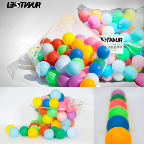 Pelotas De Ping Pong De Colores Paquete A Granel 50 Unidades