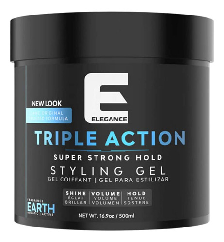 E Elegance Gel Para El Cabello De Triple Accion Earth Strong