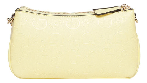 Bolsa Guess Factory Ag971770-but Acabado De Los Herrajes Níquel Color Amarillo Correa De Hombro Amarillo Diseño De La Tela Lisa