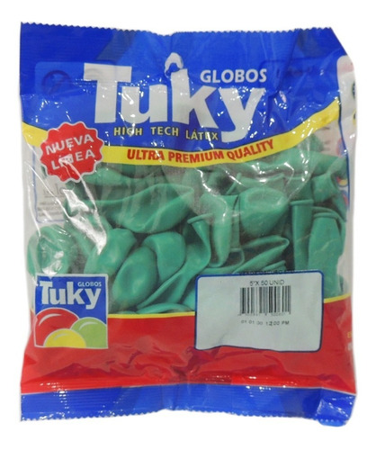 Globo Latex Std 5 Pul Tuky X 50