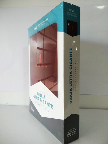 Imagen 4 de 10 de Santa Biblia Nvi Letra Gigante Piel Fabricada Color Marrón