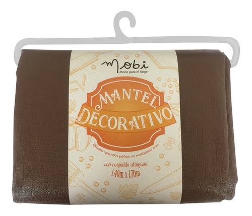 Mantel Decorativo/respaldo Afelpado 1.4m X 1.7m Chocolate