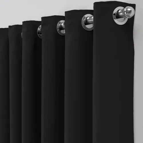 Cortina negra opaca con bloques de luz de 3 x 2,80 cm, 16 unidades