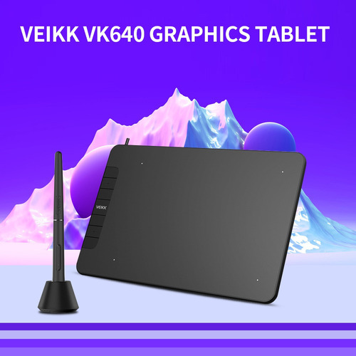 Veikk Vk640 Tablet Gráficos Dibujo Tableta Digital Con 8192