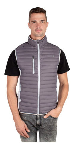 Imagen 1 de 7 de Chaleco Hombre Greenlander Vpol7601 Capitonado Cuello Alto