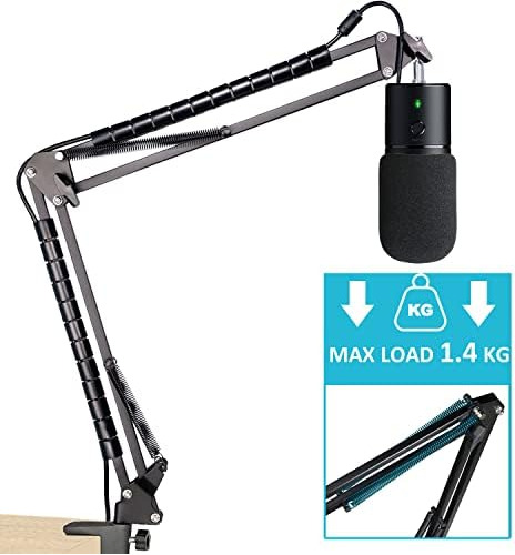Razer Seiren X Mic Boom Arm Stand Con Filtro Pop, Compatible