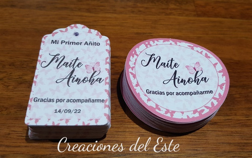 Imagen 4 de 10 de Tags Personalizadas + Stickers20 + 20 Unidades