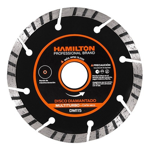 Disco Multiturbo Diamantado 115mm Hamilton Dm115