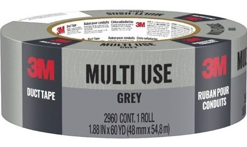 Cinta Ducto Duct Tape Multi Usos 3m Gris 48mmx9mts 