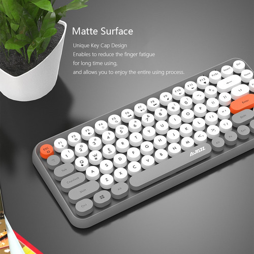 Imagen 4 de 7 de Teclado Bluetooth Ajazz 308i Tapa De Tecla Redonda Conexión