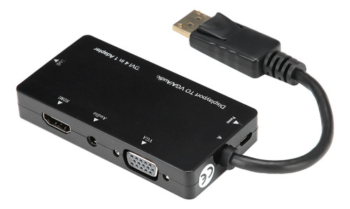 Cable Adaptador 4 En 1 Displayport A Hdmi/vga/dvi/audio