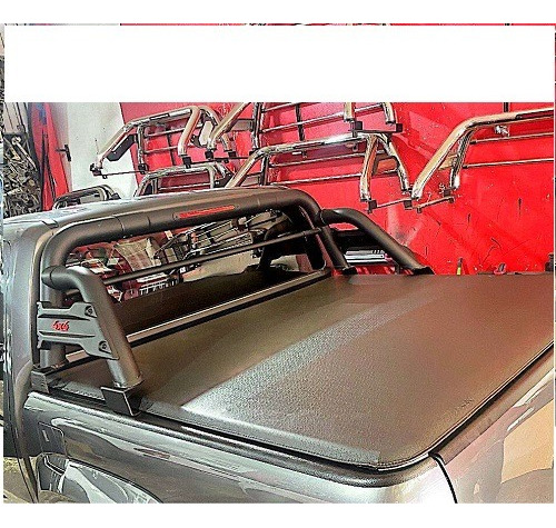 Barra Antivuelco Acero Inoxidable Negra 4x4 Ssangyong Actyon