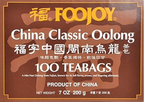 Foojoy China, Clásico Min-nan Oolong (wulong) Té, 2g X 100 B