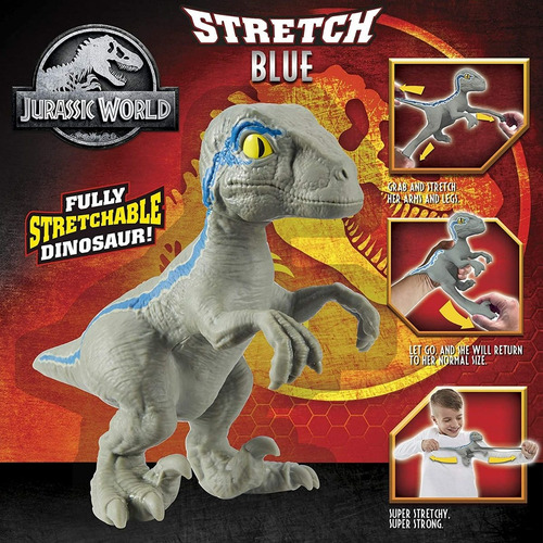 Imagen 4 de 7 de Jurassic World - Baby Blue Stretch - Dinosaurio Estirable