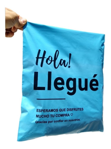 Imagen 1 de 1 de Bolsas Hola Llegue Envios Ecommerce 40x50 Con Adhesivo X50u