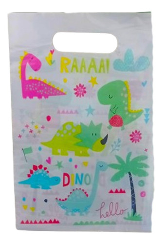 Bolsa De Dulce Dinosaurio X10 Cumpleaños Somoscotillon