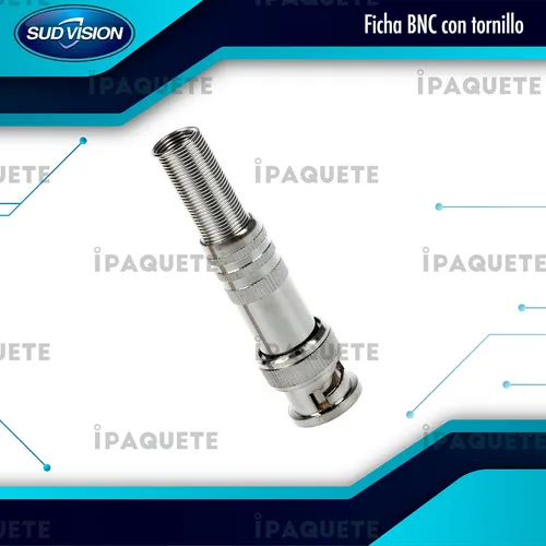 Ficha Conector Bnc Con Tornillo Cable Coaxil