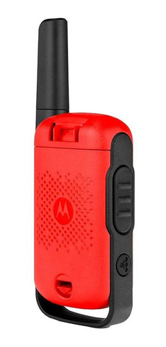 Comunicador de radio Motorola Talkabout T110br, 25 km, rojo y negro, 2 unidades