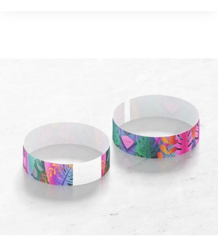 Imagen 2 de 2 de 1000 Pulseras Tyvek Identificatorias Eventos Fiestas