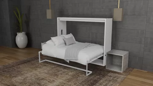 Base Cama Abatible Horizontal Individual Plegable Amanta