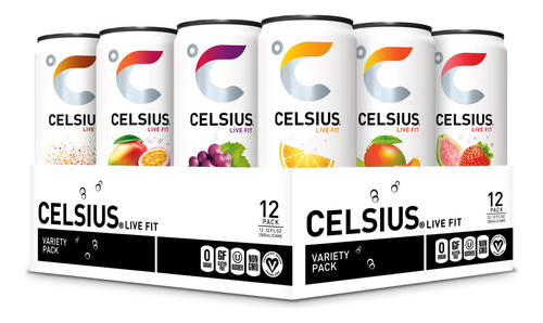 Celsius Fitness - Bebida Energtica, 12 Onzas Lquidas, Paquet