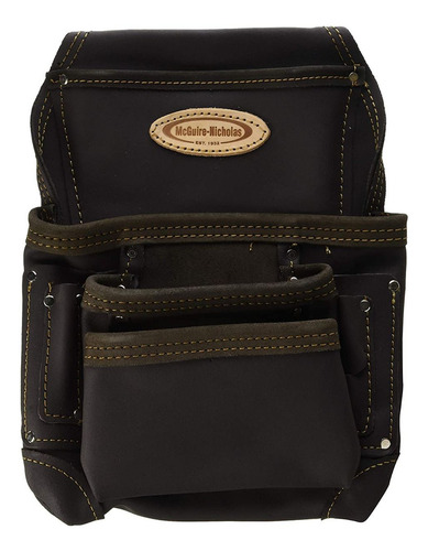 Porta Herramientas De Cuero Premium 870-cc Rooster Practico Color Café