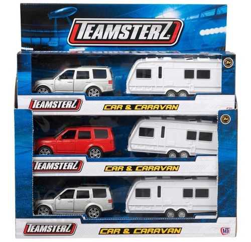 Camioneta Y Casa Rodante Teamsterz Metal Apertura De Puertas