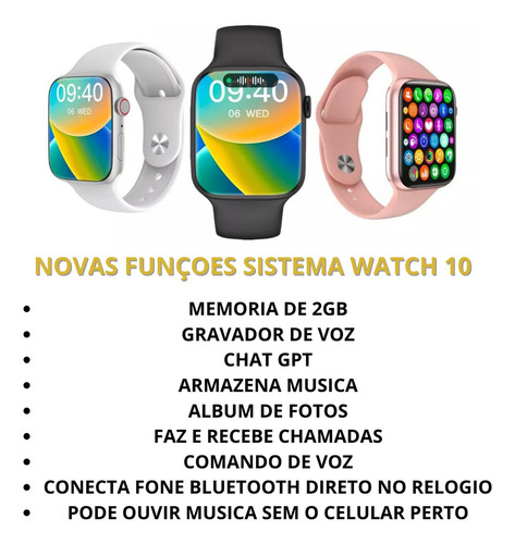 Smart Watch Smartwatch Compativel Redimi Poco Xiaomi Ios Max Caixa Rose Pulseira Rosa-claro Bisel Rose Desenho Da Pulseira Silicone