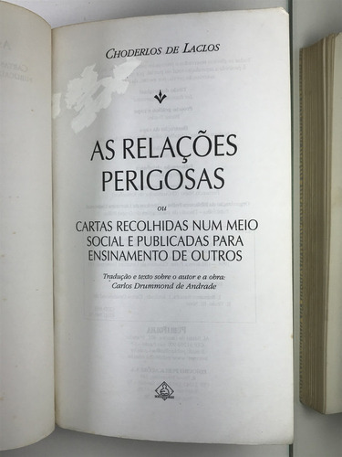 Livro As Relações Perigosas Choderlos De Laclos - B7