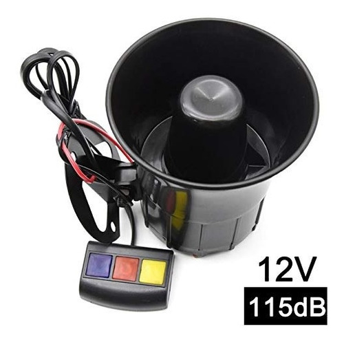 Sirena Bocina Policial Para Auto De12v 30w/827