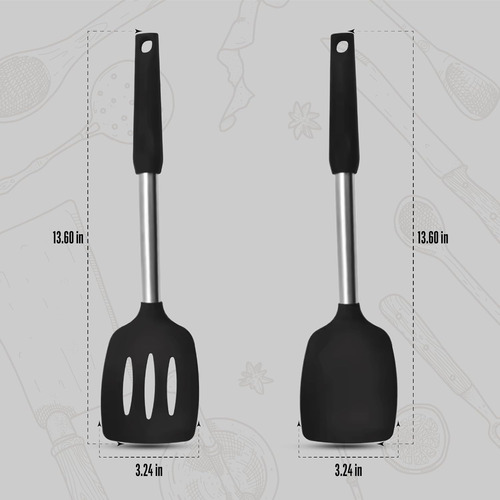 Juego De Espátulas De Silicona Para Cocina - Resistente Al C