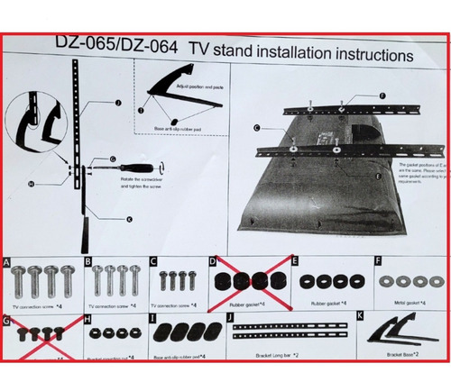 Imagen 10 de 10 de Soporte Base Tv Sobre Mesa Universal De 37 A 75 PuLG.
