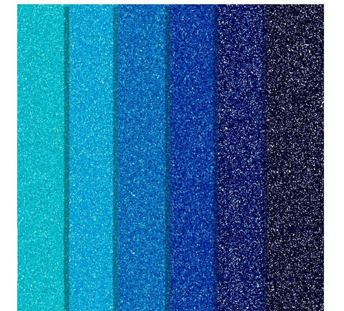 2x1 Kit Fondos Digitales Papel Glitter Escarchado, Azules