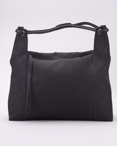 Bolsa Gucci Nylon Gg Hobo Negro