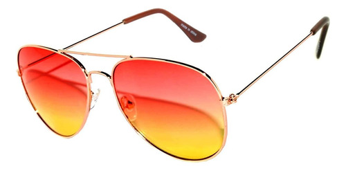 Aviator Women Men Metal Sunglasses Fashion Designer Frame Co