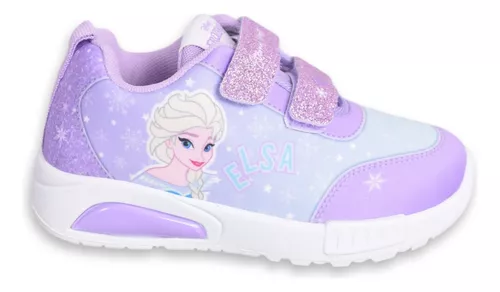 Zapatillas Niñas Footy Frozen Con Luz Al Pisar Elsa Frz0130