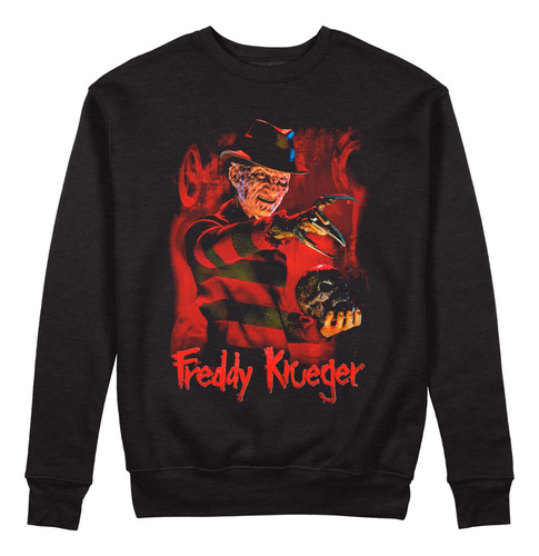 Sudadera Freddy Krueger, Cuello Redondo Unisex 01