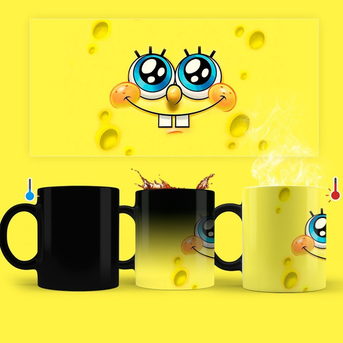 Imagen 2 de 2 de Taza Magica Bob Esponja Y Patricio