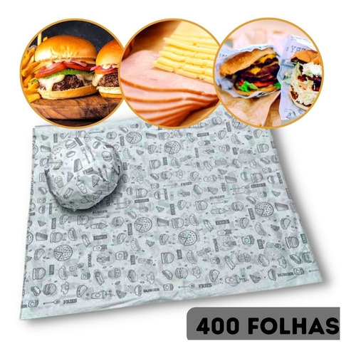 Papel Acoplado - Hamburguer Burger Frios 400 Unds