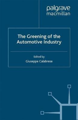 Libro The Greening Of The Automotive Industry - G. Calabr...
