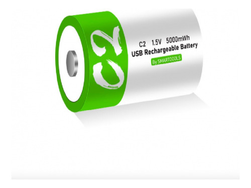 Cargador De 2 Pilas C2 Recargables Usb C 5,000mwh 1.5v