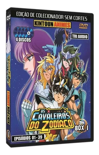 DVD Os Cavaleiros Do Zodíaco - Saga Clássica Dublado - 21 Discos