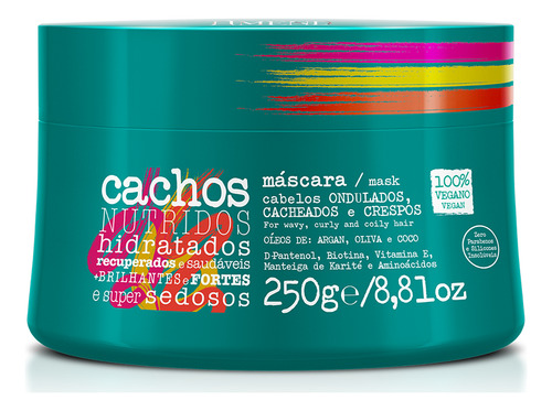 Máscara Para Cabelos Cacheados Amend Cachos Com Mix De Óleos