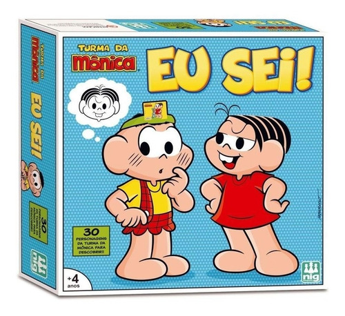 Jogo De Adivinhação Turma Da Mônica Eu Sei Brinquedos Nig