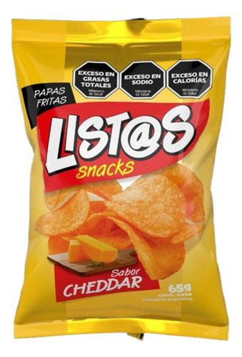 Papas Fritas Listas Snack Cheddar 65g