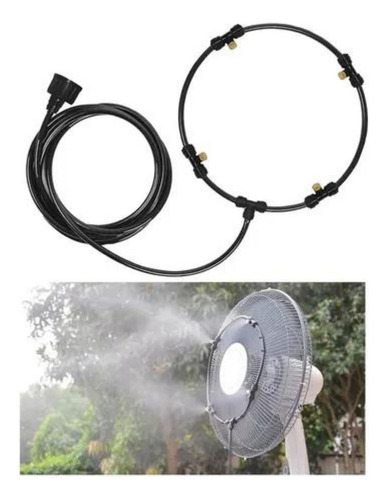 Kit De Ventilador Nebulizador Con Sistema Rociador De Agua N