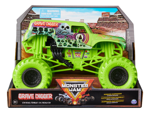 Monster Truck Monster Jam Grave Digger 1 Fundido A Presión P