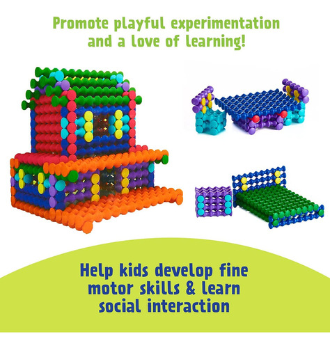 Juego De Bloques De Construcción Playstix Para Juguetes De C