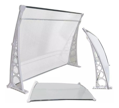 Toldo Em Policarbonato 1,80x0,70 - Escolha A Cor (4mm)